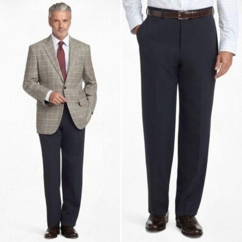Brooks Brothers Madison Navy Gabardine Trousers NWT